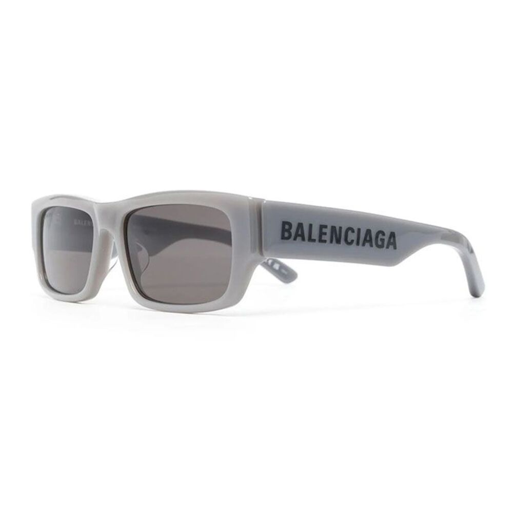 Balenciaga Sunglasses Rectangle Full Rim, Grey Frame and Grey Lens BB0261SA004